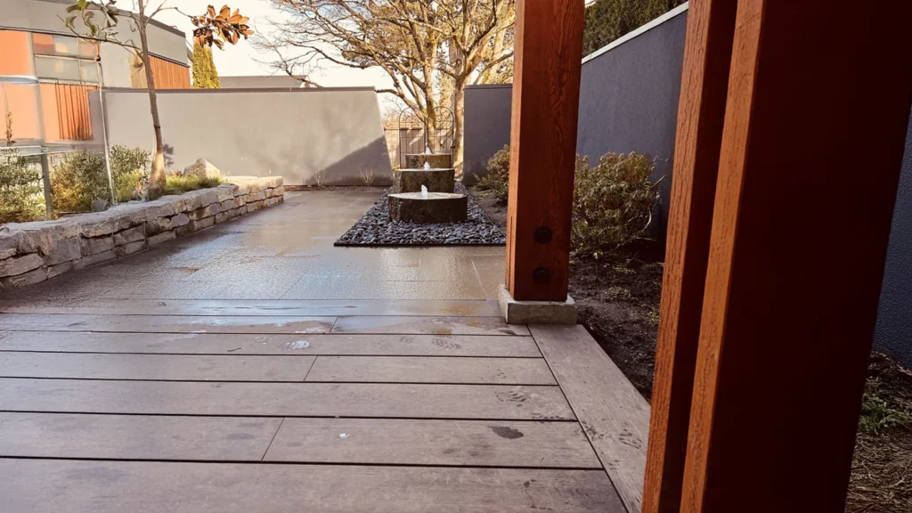 MOSO® Bamboo Thermo in a garden in BC