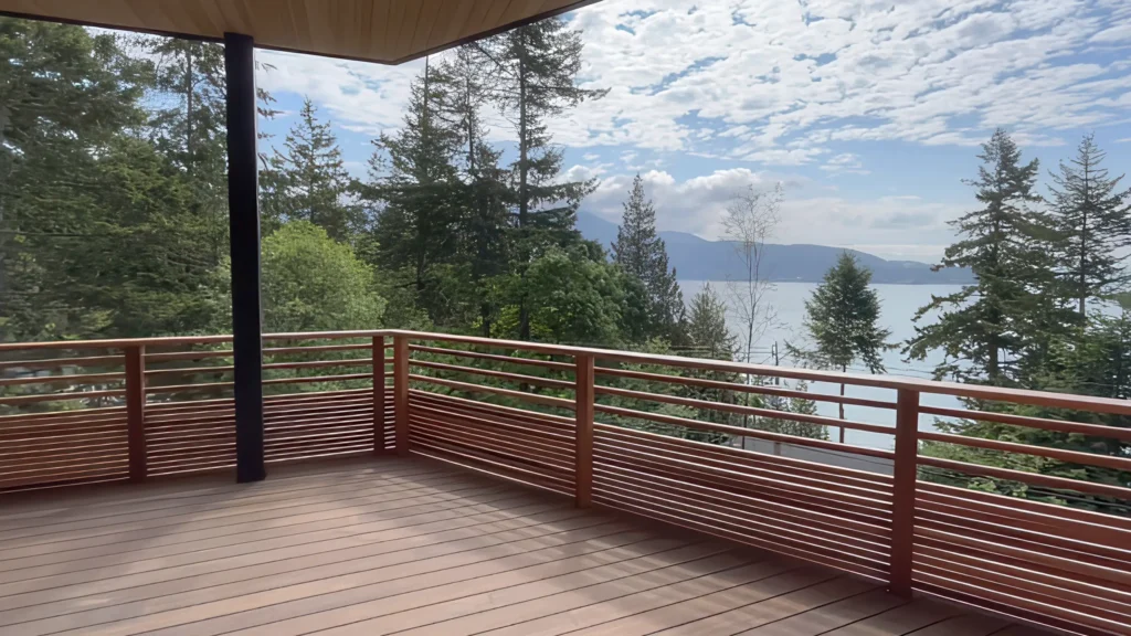 MOSO® Bamboo Decking used at Eagle Cliff Bowen Island